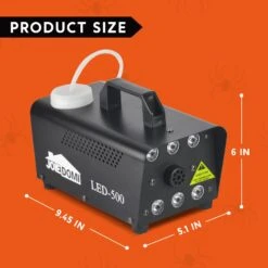 500W Fog Machine With 6 Multicolor LED Lights (Remote Control) -Joiedomi 61sm308qmiL. AC SL1500