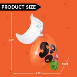 5 Ft Tall Naughty Ghost Halloween Inflatable -Joiedomi 61z0ylz X L. AC SL1500