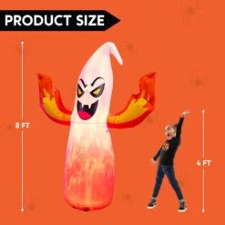 8ft Halloween Flaming Hand Ghost With Fire Light -Joiedomi 61z1zco6yHL. AC SL1500