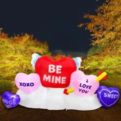 Large Long Hearts Patch Valentine Inflatable (6 Ft) -Joiedomi 6ft Large Long Hearts Patch Valentines Inflatable 4 result