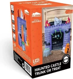 6ft Haunted Castle Trunk Or Treat Halloween Inflatable -Joiedomi 6ftHauntedCastleTrunkorTreatHalloweenInflatable 8