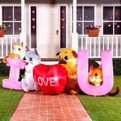 I Love U Cute Puppy And Kitty With LED Lights -Joiedomi 7 ft Long I LOVE U Cute Puppy and Kitty 5 result