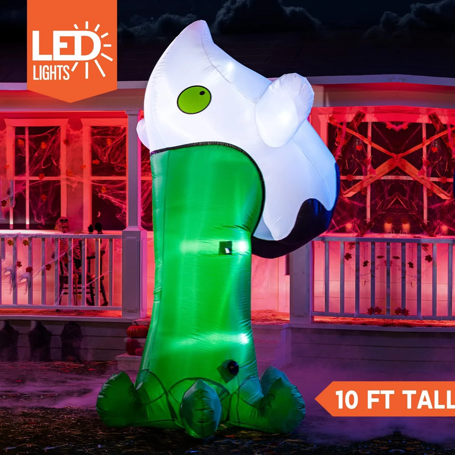 10 FT Tall Halloween Inflatable Throwing Up Ghost 4 10 FT Tall Halloween Inflatable Throwing Up Ghost - Image 2