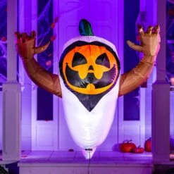 4ft Halloween Inflatable Pumpkin In A Ghost Costume -Joiedomi 711tNSsr3TL. AC SL1500