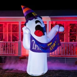 10ft Halloween Cute Ghost With Trick Or Treat Banner And Witch Hat -Joiedomi 7139 c80UPL. AC SL1500