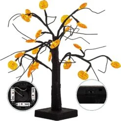 LED Spooky Tree Orange Pumpkin - 1.5ft -Joiedomi 713TEvJSTbL. AC SL1500