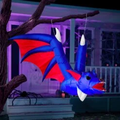 4ft Halloween Inflatable Hanging Giant Bat