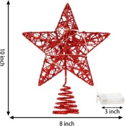 Glitter Red Star Tree Topper -Joiedomi 714wT1GfIwL. AC SL1200