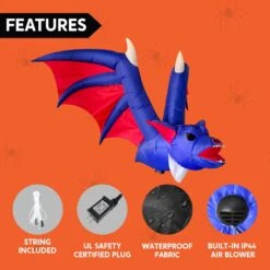 4ft Halloween Inflatable Hanging Giant Bat -Joiedomi 714zuooZ5jL. AC SL1500