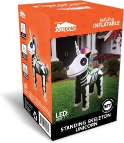 Halloween Tall Standing Skeleton Inflatable Ride A Unicorn Costume (5 Ft) -Joiedomi 7155rKSZbUL. AC SL1500