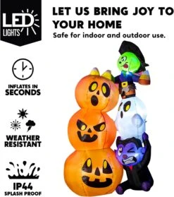 6ft Halloween Inflatable Stacked Characters -Joiedomi 716R5 7SKtL. AC SL1500 1