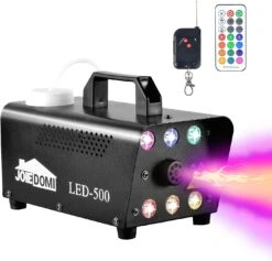 500W Fog Machine With 6 Multicolor LED Lights (Remote Control)