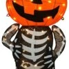 30in LED Warm Yard Light - Tinsel Skeleton Pumpkin
