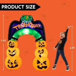 7ft Halloween Inflatable Pumpkin Arch -Joiedomi 71BnY9zzWSL. AC SL1500