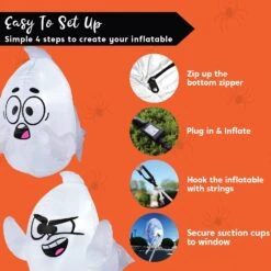 2.6 Ft. Tall Naughty Window Ghost Inflatable (2pcs) 16 2.6 Ft. Tall Naughty Window Ghost Inflatable (2pcs) -Joiedomi 71ET2ogQdhL. AC SL1500