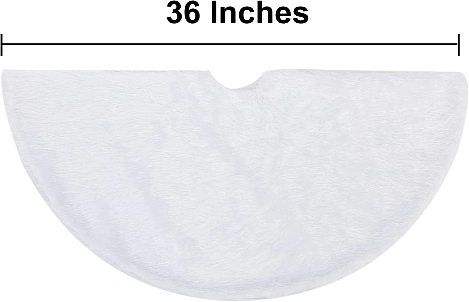 36in Soft Classic Faux Fur Christmas Tree Skirt 7 36in Soft Classic Faux Fur Christmas Tree Skirt - Image 5