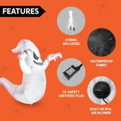 5ft Halloween Inflatable Hanging Boogie Ghost -Joiedomi 71FNU2YFn0L. AC SL1500