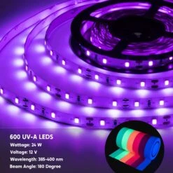 32.8ft LED Black Light Strip Kit With Blacklight Reactive UV Tape 12 32.8ft LED Black Light Strip Kit With Blacklight Reactive UV Tape -Joiedomi 71G UVrvJLL. AC SL1500