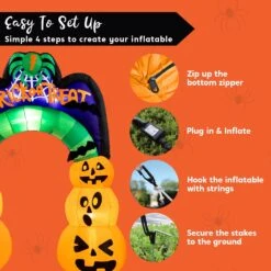 7ft Halloween Inflatable Pumpkin Arch -Joiedomi 71HUZXf8UKL. AC SL1500