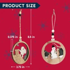 6 Pcs Wooden Christmas Hanging Ornaments -Joiedomi 71HYOUOmoGL. AC SL1500