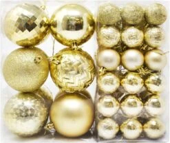 46ct Assorted Size Baby Blue Christmas Ball Ornaments