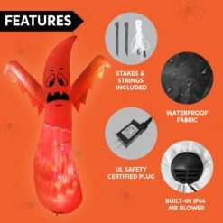 3 In 1 Halloween Cute Ghosts Inflatable - 6ft 5ft & 4ft 16 3 In 1 Halloween Cute Ghosts Inflatable - 6ft 5ft & 4ft -Joiedomi 71JS1hX4nML. AC SL1500