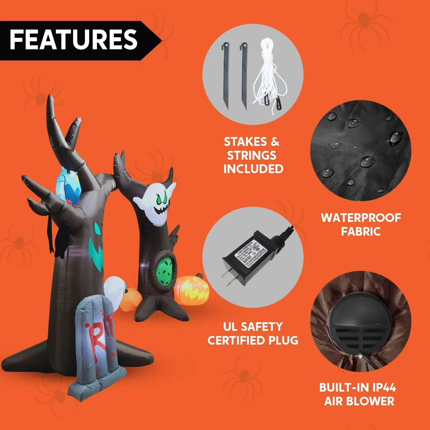 Jumbo Scary Tree Archway Inflatable (8 Ft) 8 Jumbo Scary Tree Archway Inflatable (8 Ft) - Image 6