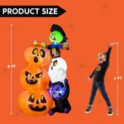 6ft Halloween Inflatable Stacked Characters -Joiedomi 71LCdWHsRPL. AC SL1500 1