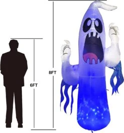 8ft Halloween Ghost With Ice Light And Blue Ribbon -Joiedomi 71LerhoE XL. AC SL1500