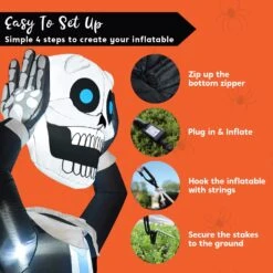 5ft Halloween Ground Breaker Skeleton Holding Head Inflatable 16 5ft Halloween Ground Breaker Skeleton Holding Head Inflatable -Joiedomi 71MriqDbXLL. AC SL1500