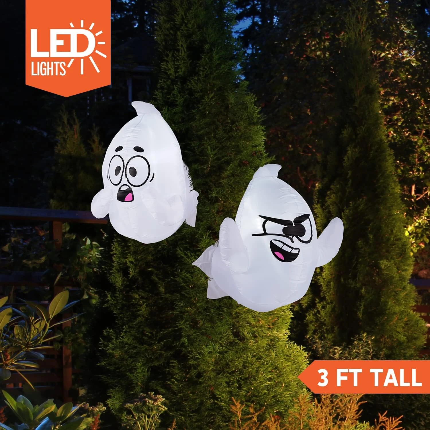 2.6 Ft. Tall Naughty Window Ghost Inflatable (2pcs) 4 2.6 Ft. Tall Naughty Window Ghost Inflatable (2pcs) - Image 2