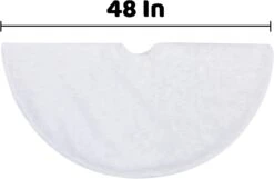 48in Christmas Faux Fur Tree Skirt (White) -Joiedomi 71NnT2 mRSL. AC SL1500