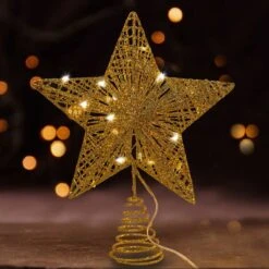 Gold Star Tree Topper, Warm White -Joiedomi 71Q0kGNuFQL. AC SL1200