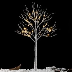 4ft White Birch Tree Decoration With 64 LED Lights -Joiedomi 71RE5j7PRTL. AC SL1500