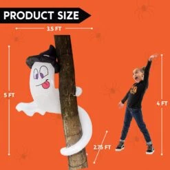 5ft Tall Twining Ghost Halloween Inflatable -Joiedomi 71RTQ1m 9RL. AC SL1500