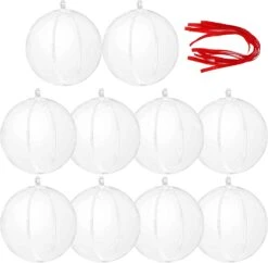 3.15in Plastic Fillable Christmas Ball Ornaments, 10 Pcs -Joiedomi 71RjXADZvUL. AC SL1500