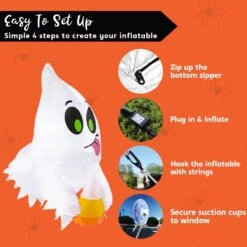 4ft Halloween Ghost With Candy Broke Out From Window 15 4ft Halloween Ghost With Candy Broke Out From Window -Joiedomi 71Rt 06bQKL. AC SL1500