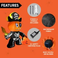 5ft Halloween Inflatable Ghost Pumpkin Pirate -Joiedomi 71Sb7UbnNlL. AC SL1500