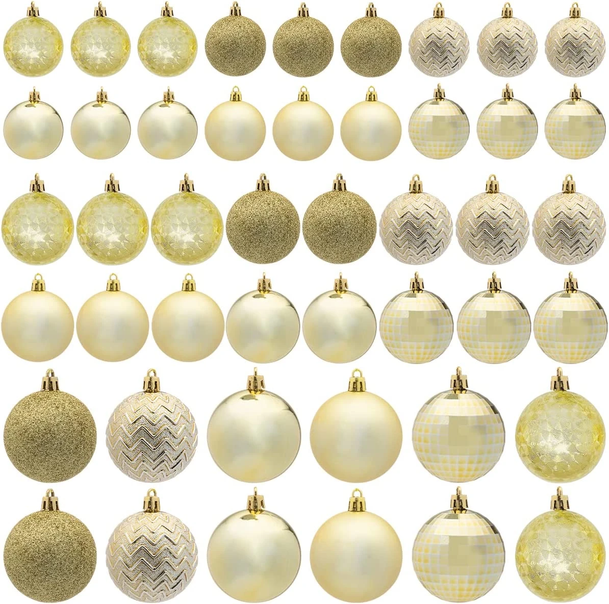 46ct Assorted Size Baby Blue Christmas Ball Ornaments 4 46ct Assorted Size Baby Blue Christmas Ball Ornaments - Image 2
