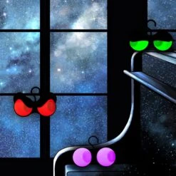 Halloween Flashing Peeping Eyes Lights Animated, 3 Pack -Joiedomi 71UZ2b5D7vL. AC SL1500