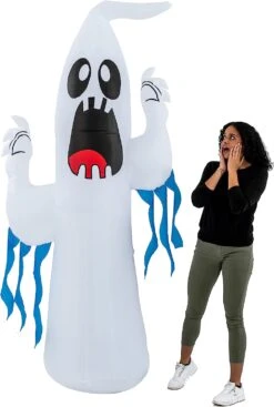 8ft Halloween Ghost With Ice Light And Blue Ribbon -Joiedomi 71UejinD3EL. AC SL1500