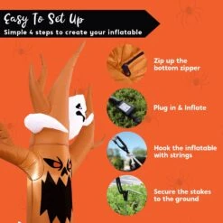 8 Ft. Haunted Scary Tree Halloween Inflatable 15 8 Ft. Haunted Scary Tree Halloween Inflatable -Joiedomi 71Um4HcGliL. AC SL1500