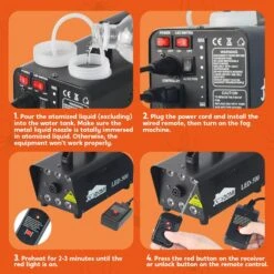 500W Fog Machine With 6 Multicolor LED Lights (Remote Control) -Joiedomi 71VilYCbl1L. AC SL1500