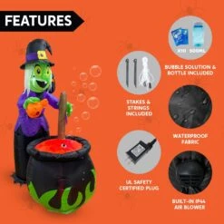6 Ft Tall Witch Pot With Bubbling Potion Halloween Inflatable 15 6 Ft Tall Witch Pot With Bubbling Potion Halloween Inflatable -Joiedomi 71VlZX6K0jL. AC SL1500