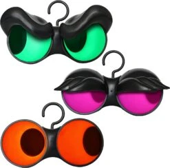 Halloween Flashing Peeping Eyes Lights (3 Pack); Neon