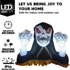 4ft Halloween Inflatable Reaper Ground Breaker With Hands 11 4ft Halloween Inflatable Reaper Ground Breaker With Hands -Joiedomi 71Z8OY8KgqL. AC SL1500