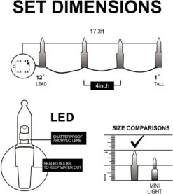 34.6 FT Christmas 2x50 Count Clear White LED Green Wire String Lights With Remote Control -Joiedomi 71Zu MSoLL. AC SL1500 273c3d06 9f1d 49a0 aaf2 81cbe67b2cba