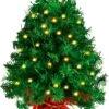 Tabletop Mini Christmas Tree Prelit With 45 Clear LED Lights(8 Light Modes) -Joiedomi 71aIapQreOL. AC SL1500