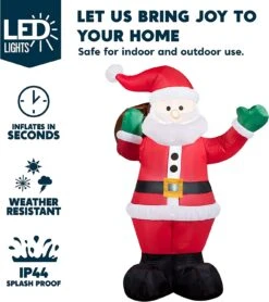 Large Waving Santa Inflatable (6 Ft) -Joiedomi 71cQIwDJEAL. AC SL1500