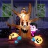 Large Scary Tree With Colorful Neon Light Mushrooms Inflatable (6 Ft)